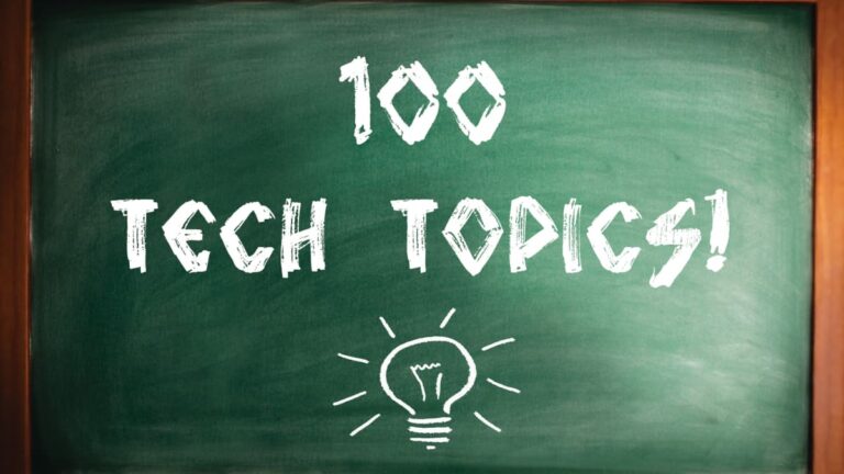 100 technology topic for research
